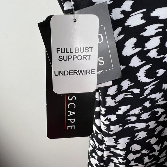 Island Escape Animal Kingdom Printed Underwire Tankini Top Supportive - Picture 6 of 7